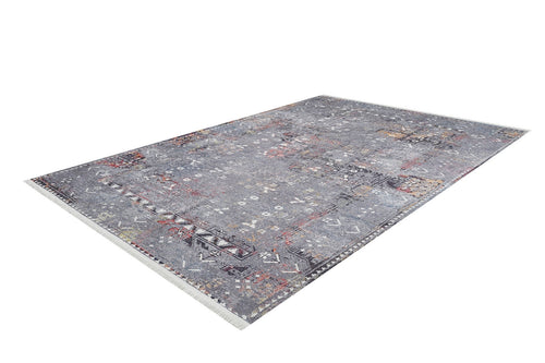 Modern Area Rug – Grey Digital Print Carpet | Non Slip, Antibacterial & Washable Floor Rug