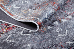 Modern Area Rug – Grey Digital Print Carpet | Non Slip, Antibacterial & Washable Floor Rug