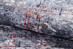 Modern Area Rug – Grey Digital Print Carpet | Non Slip, Antibacterial & Washable Floor Rug