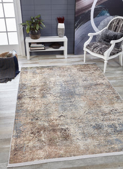 Modern Digital Area Rug – Grey Non Slip Antibacterial Carpet for Living Room