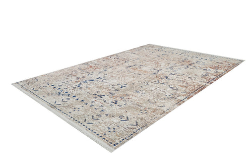 Modern Digital Print Rug – Cream Area Rug | Non Slip, Antibacterial Carpet