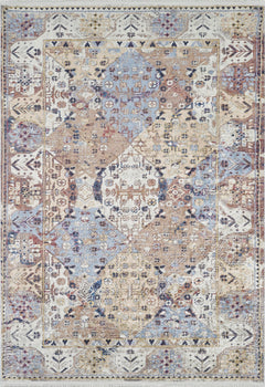 Surat Beige Modern Digital Print Area Rug