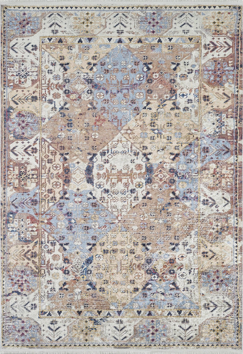 Surat Beige Modern Digital Print Area Rug