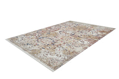 Modern Digital Area Rug – Cream Non Slip Washable Carpet for Living Room