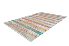 Orange Striped Area Rug – Digital Print Rug, Antibacterial & Non Slip Carpet