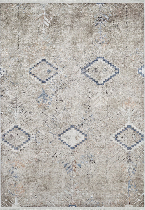 Modern Area Rug – Beige Digital Print Carpet | Non Slip Antibacterial Floor Covering