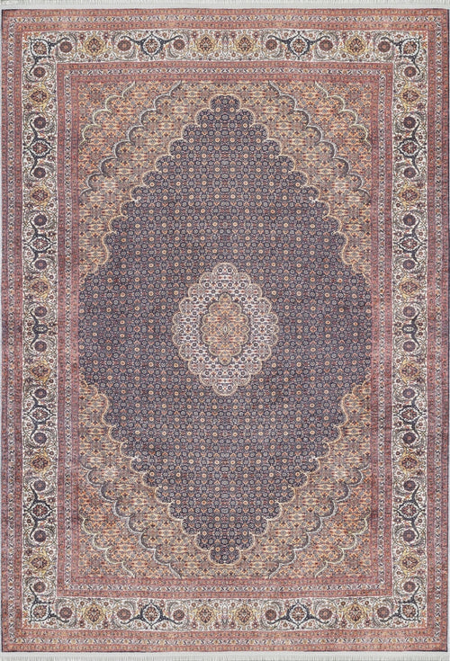 Classic Digital Print Rug - Brown Area Rug Non Slip Antibacterial Carpet