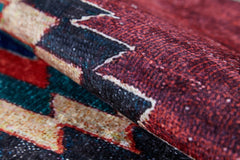 Bhopal Burgundy Geometric Digital Print Area Rug