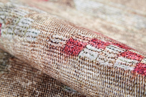 Modern Digital Print Rug – Beige Area Rug With Non Slip, Antibacterial Features