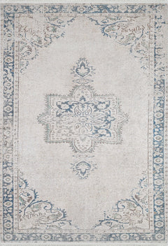 Beige Area Rug – Classic Digital Print Rug | Non Slip, Antibacterial Carpet