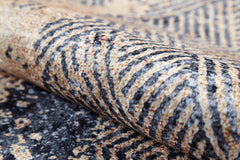 Modern Digital Print Rug - Gold Area Rug Non Slip Antibacterial Carpet