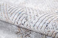 Modern Area Rug – Beige Digital Print Carpet | Non Slip, Antibacterial Floor Rug