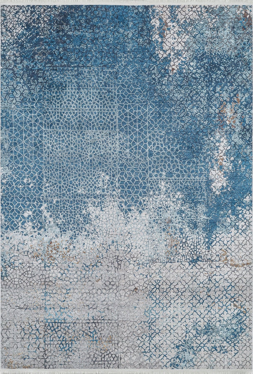 Modern Area Rug – Blue Digital Print Rug | Antibacterial, Non Slip Carpet
