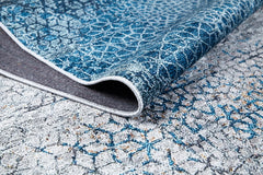 Modern Area Rug – Blue Digital Print Rug | Antibacterial, Non Slip Carpet