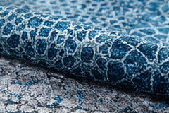 Modern Area Rug – Blue Digital Print Rug | Antibacterial, Non Slip Carpet