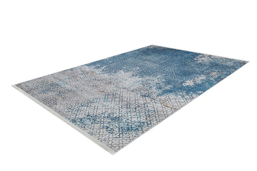 Modern Area Rug – Blue Digital Print Rug | Antibacterial, Non Slip Carpet