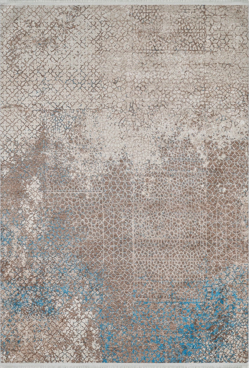 Modern Area Rug - Brown Digital Print Non Slip Antibacterial Carpet for Living Room