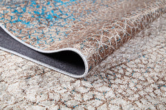 Modern Area Rug - Brown Digital Print Non Slip Antibacterial Carpet for Living Room