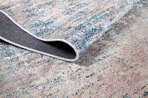 Modern Area Rug - Beige Digital Print Carpet | Non Slip Antibacterial Washable