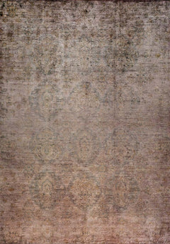 Classic Brown Area Rug – Digital Print Non Slip Antibacterial Carpet for Living Room