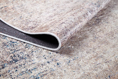 Modern Digital Area Rug - Brown Non Slip Antibacterial Carpet for Living Room