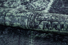 Patchwork Area Rug – Grey Digital Print Non Slip Antibacterial Carpet for Living Room