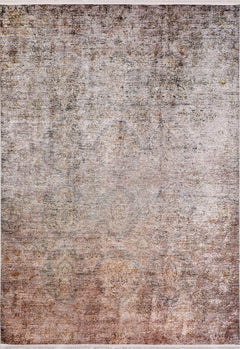 Modern Area Rug – Brown Digital Print Non Slip Washable Carpet for Living Room