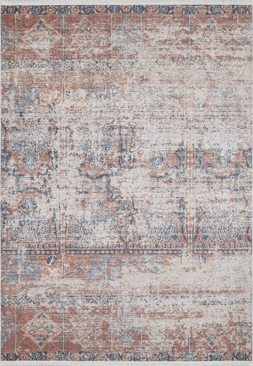 Modern Digital Print Rug – Brown Area Rug, Non Slip & Antibacterial Carpet