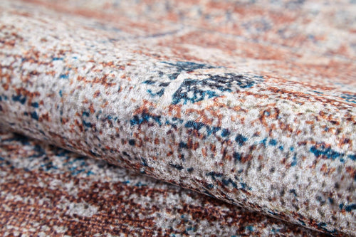 Modern Digital Print Rug – Brown Area Rug, Non Slip & Antibacterial Carpet