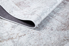 Modern Digital Print Rug – Grey Area Rug With Non Slip, Antibacterial Carpet