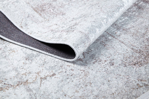 Modern Digital Print Rug – Grey Area Rug With Non Slip, Antibacterial Carpet