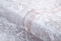 Cream Area Rug - Digital Print Frame Design Carpet | Non Slip, Antibacterial