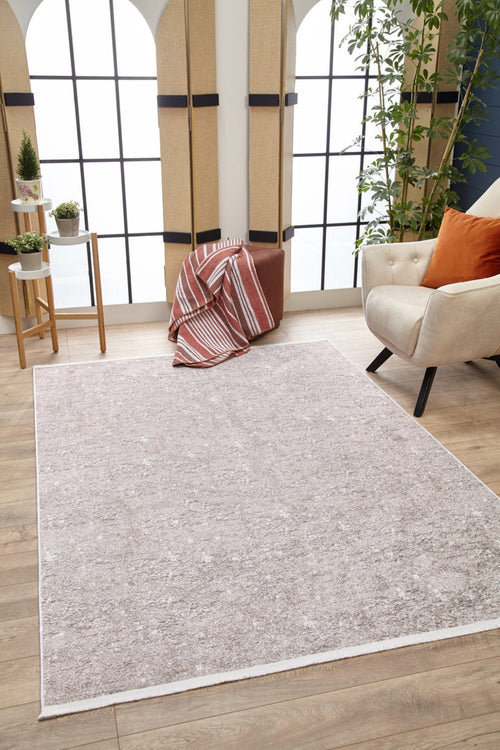 Modern Area Rug | Beige Digital Print Rug - Non Slip Antibacterial Carpet