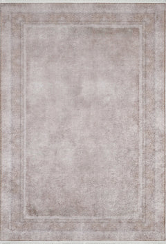 Bikaner Brown Frame Digital Print Area Rug