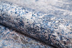 Modern Digital Area Rug – Blue Non Slip Antibacterial Floor Mat for Living Room