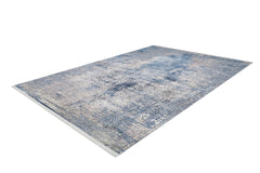 Modern Digital Area Rug – Blue Non Slip Antibacterial Floor Mat for Living Room