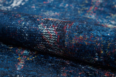 Modern Area Rug – Blue Digital Print Carpet | Non Slip, Antibacterial, Washable Floor Covering