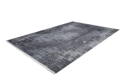 Modern Digital Area Rug – Grey Non Slip Washable Carpet for Living Room