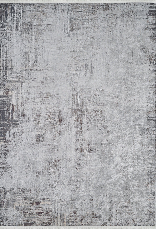 Modern Area Rug – Grey Digital Print Rug with Non Slip, Antibacterial Design
