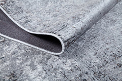 Modern Area Rug – Grey Digital Print Rug with Non Slip, Antibacterial Design