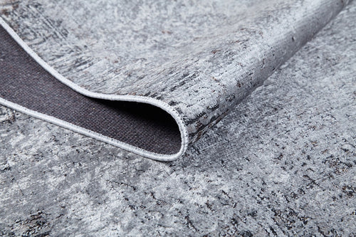 Modern Area Rug – Grey Digital Print Rug with Non Slip, Antibacterial Design