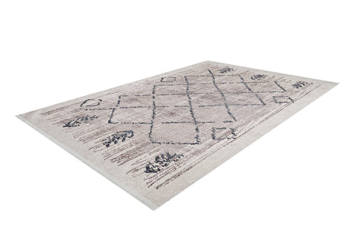 Tehuacan Beige Geometric Digital Print Area Rug