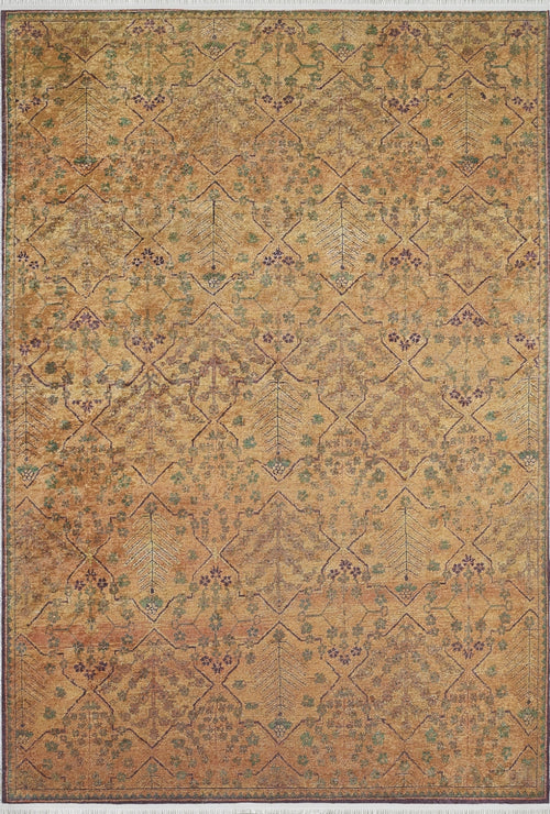 Modern Digital Area Rug – Brown Print Carpet, Non Slip & Antibacterial Mat