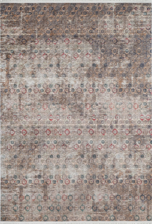 Modern Digital Print Rug - Brown Area Rug With Non Slip, Antibacterial Carpet