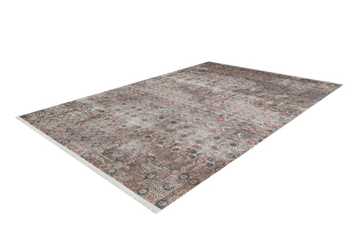 Modern Digital Print Rug - Brown Area Rug With Non Slip, Antibacterial Carpet