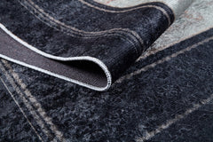 Black Frame Area Rug – Digital Print Rug | Non Slip, Antibacterial Carpet