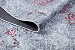 Modern Digital Print Rug – Grey Area Rug With Non-Slip, Antibacterial Design