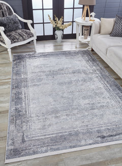 Warangal Grey Frame Digital Print Area Rug