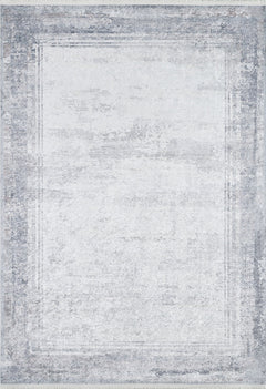 Warangal Grey Frame Digital Print Area Rug