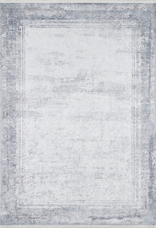 Warangal Grey Frame Digital Print Area Rug